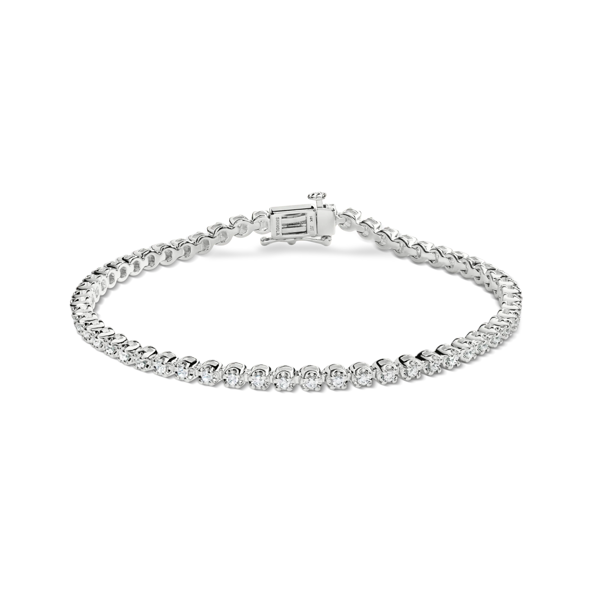 1 Carat 7" Diamond Tennis Bracelet - White Gold