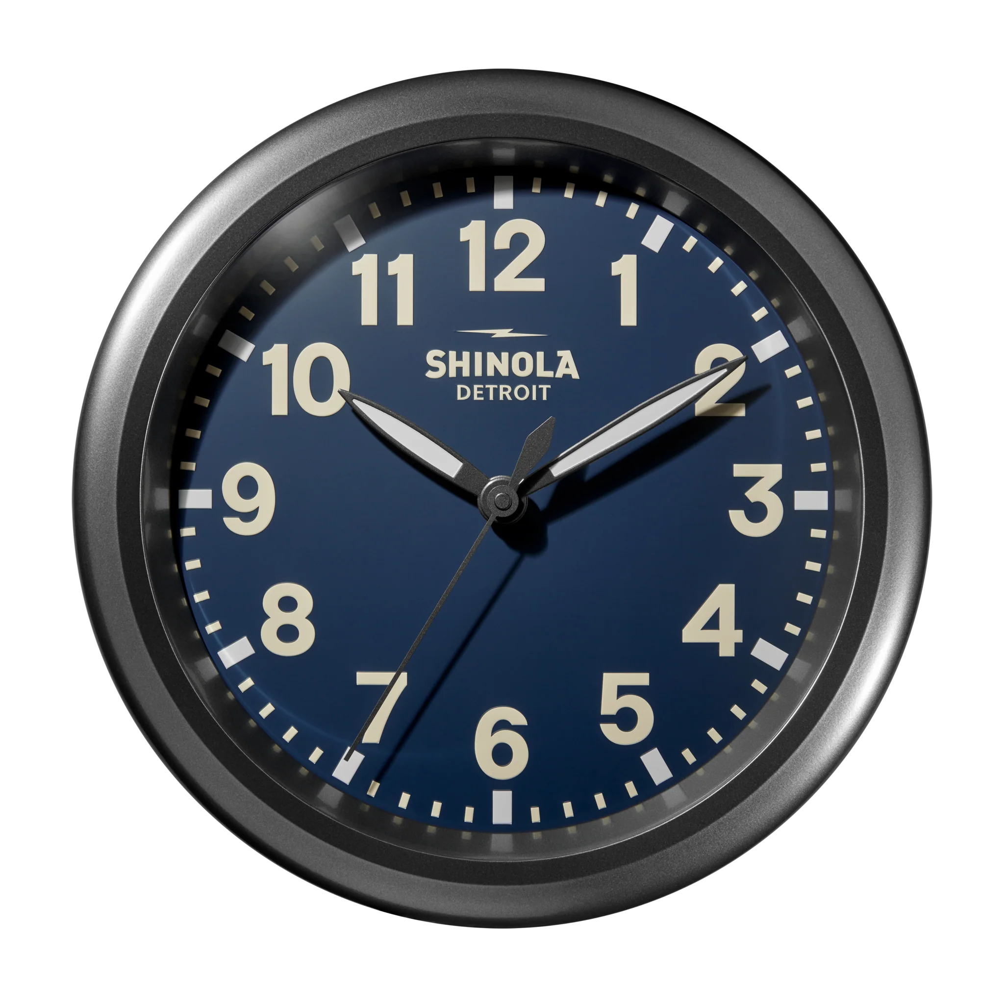 Runwell Wall Clock 14" - Midnight Blue