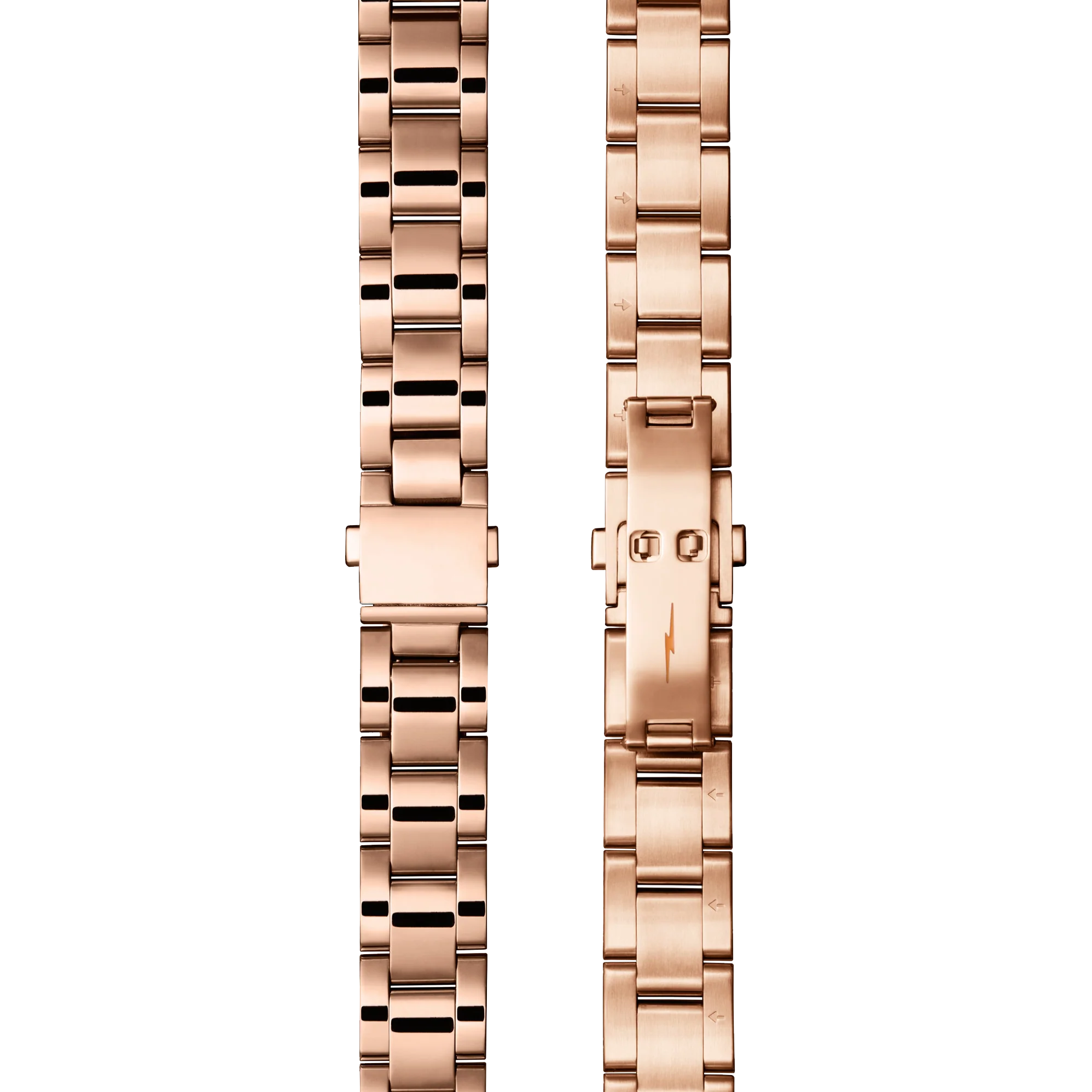 Bracelet: 18/13, Universal 3Link, Fold Over, PoPRG - Polished PVD Rose Gold
