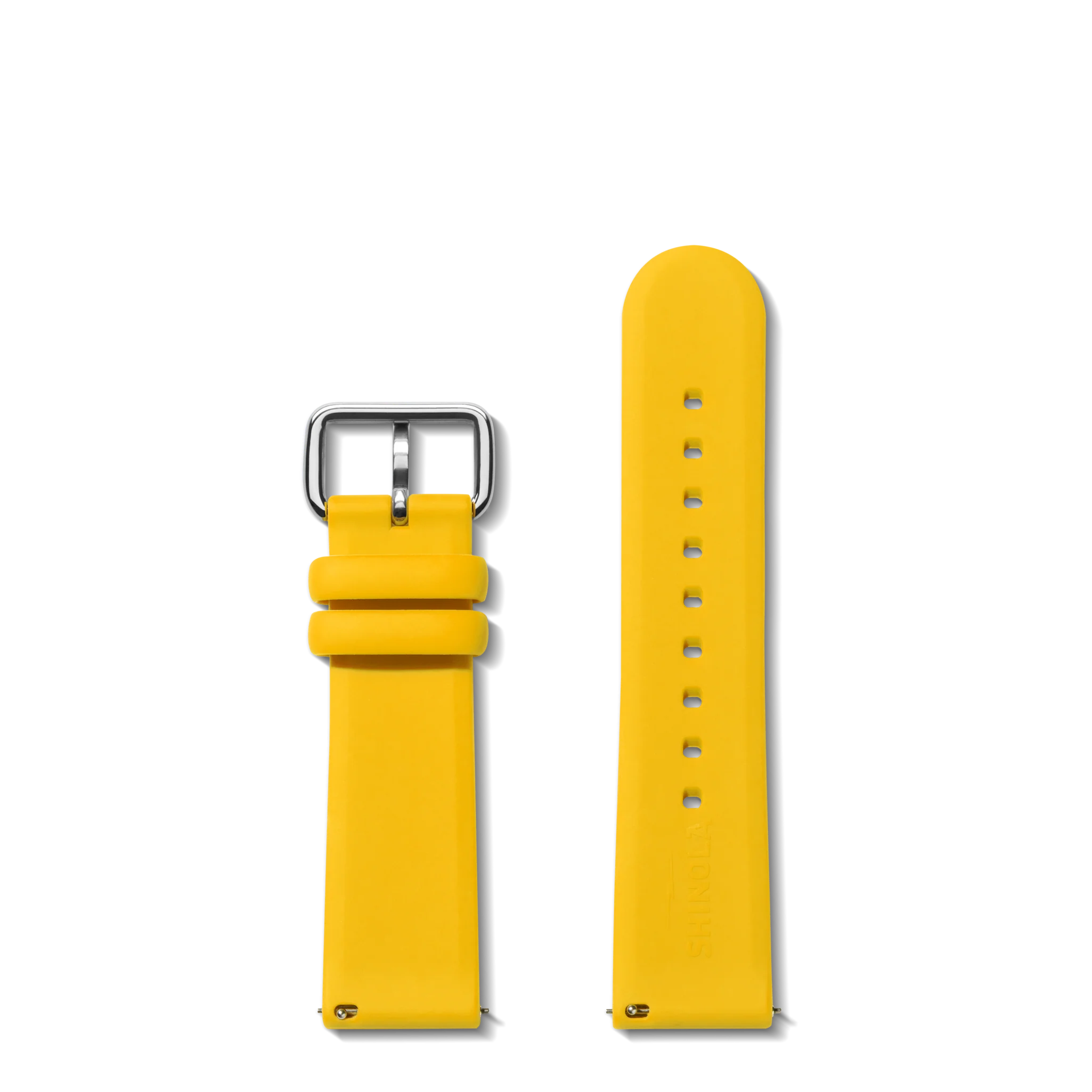 QR Strap: 22/20 Silicone, Sleek Loop, PoSS - Maize - Image 4