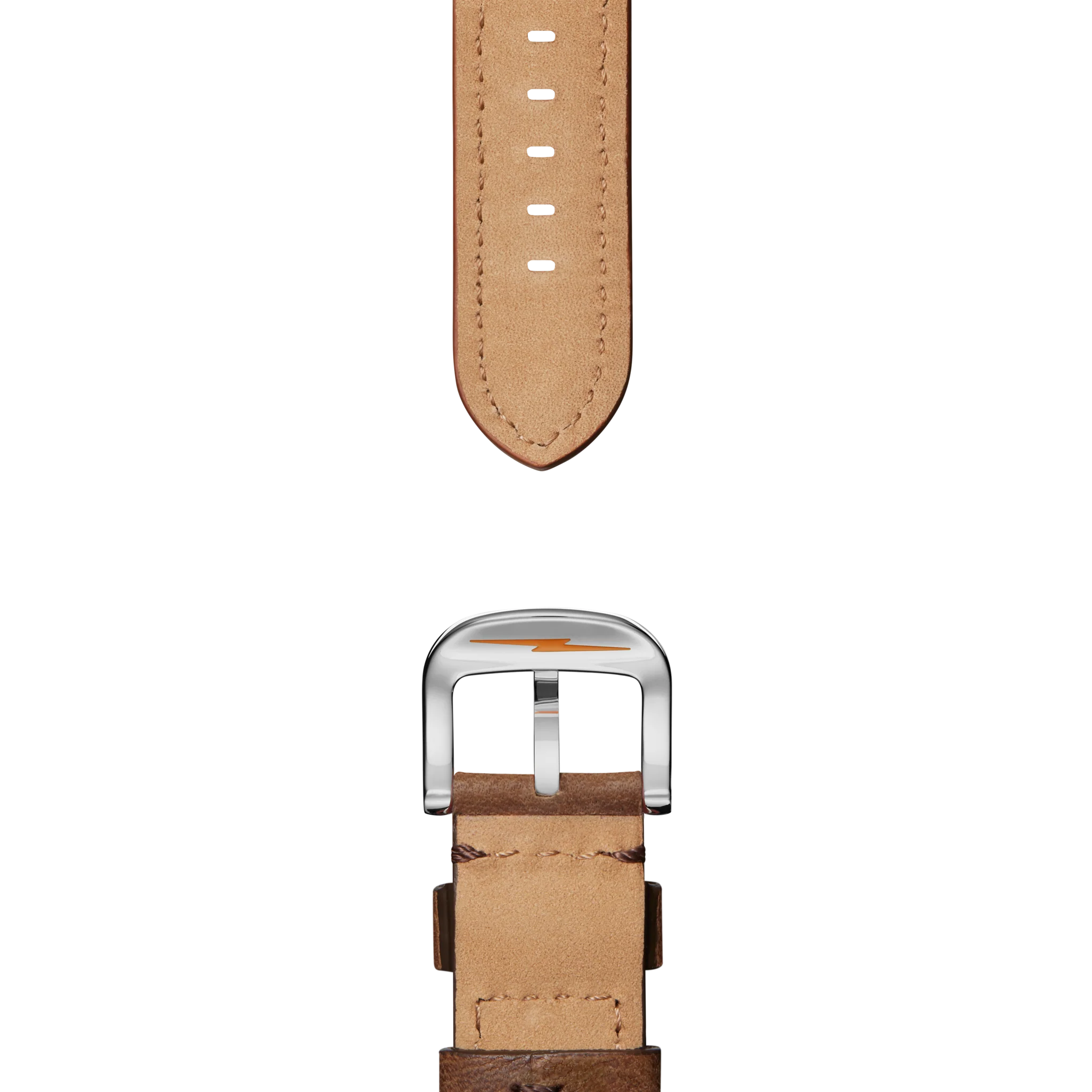 24mm British Tan Leather Watch Strap - British Tan - Image 2