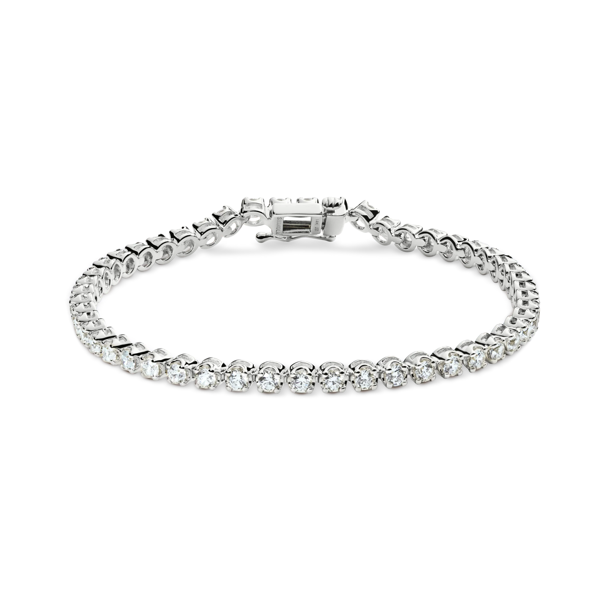 3 Carat 7" Diamond Tennis Bracelet - White Gold