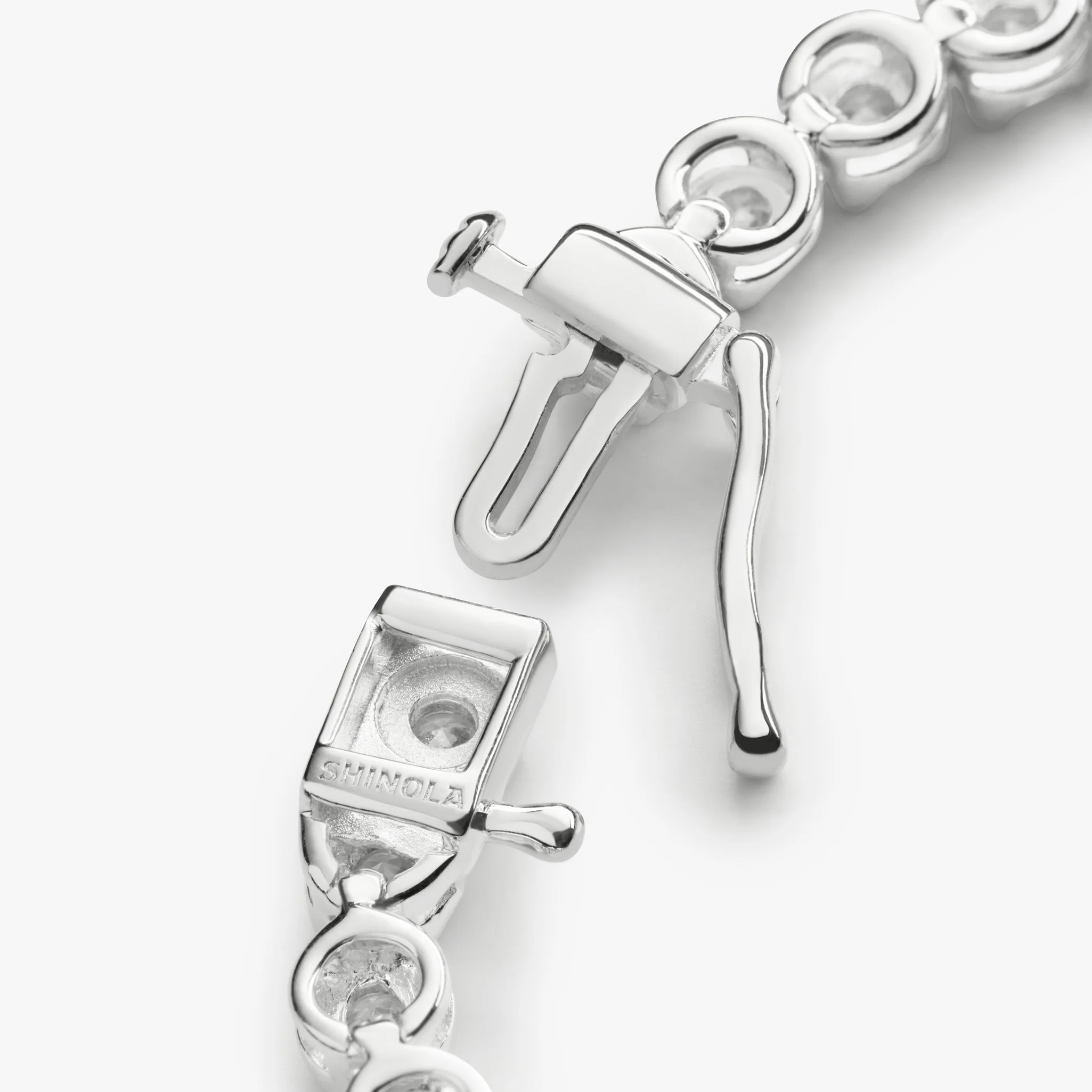 4 Carat 7" Diamond Tennis Bracelet - White Gold - Image 3