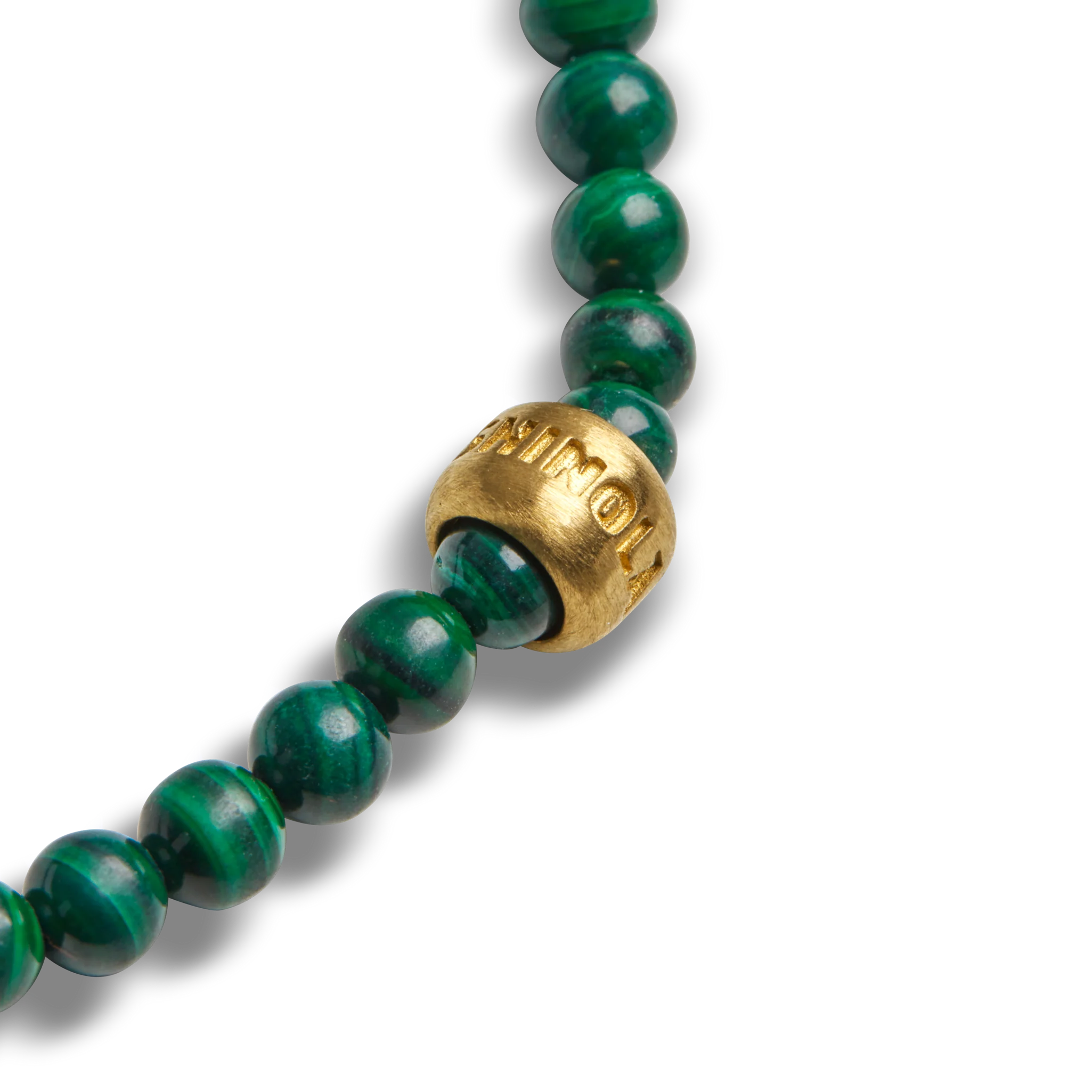 4mm Beaded Bracelet Malachite - Image 3