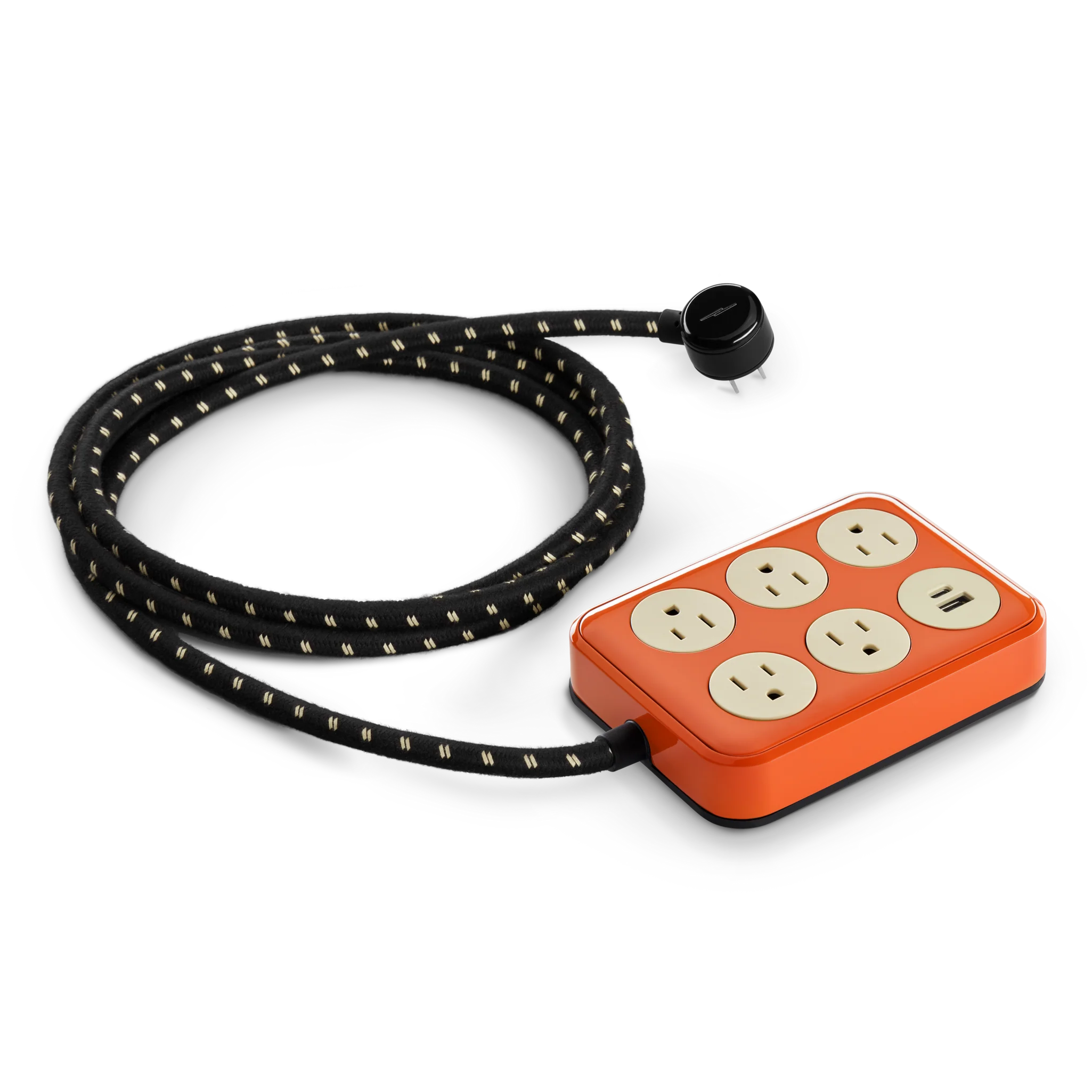 5 Port Power Supply - Tangerine