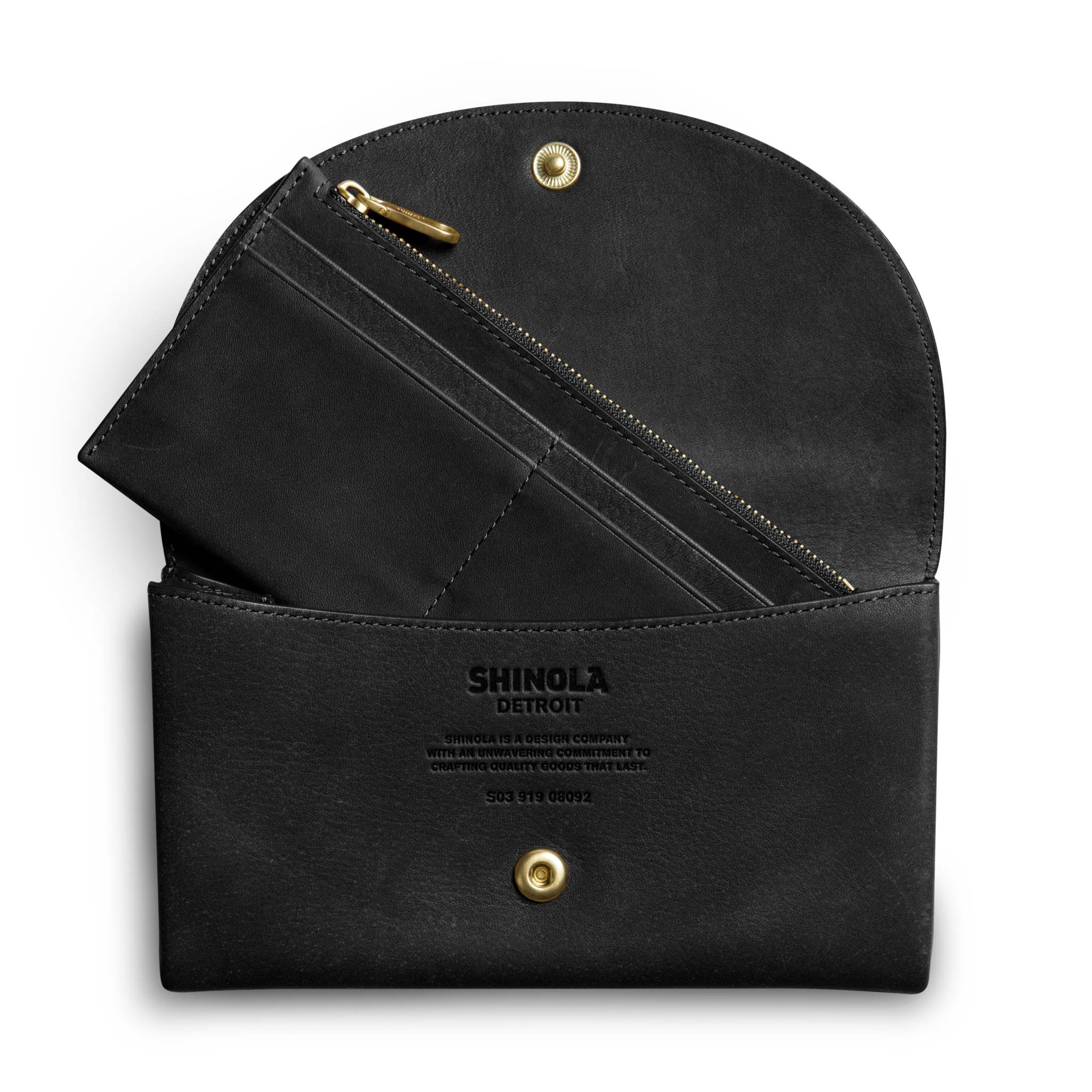 Birdy Large Snap Wallet - Black - Image 2