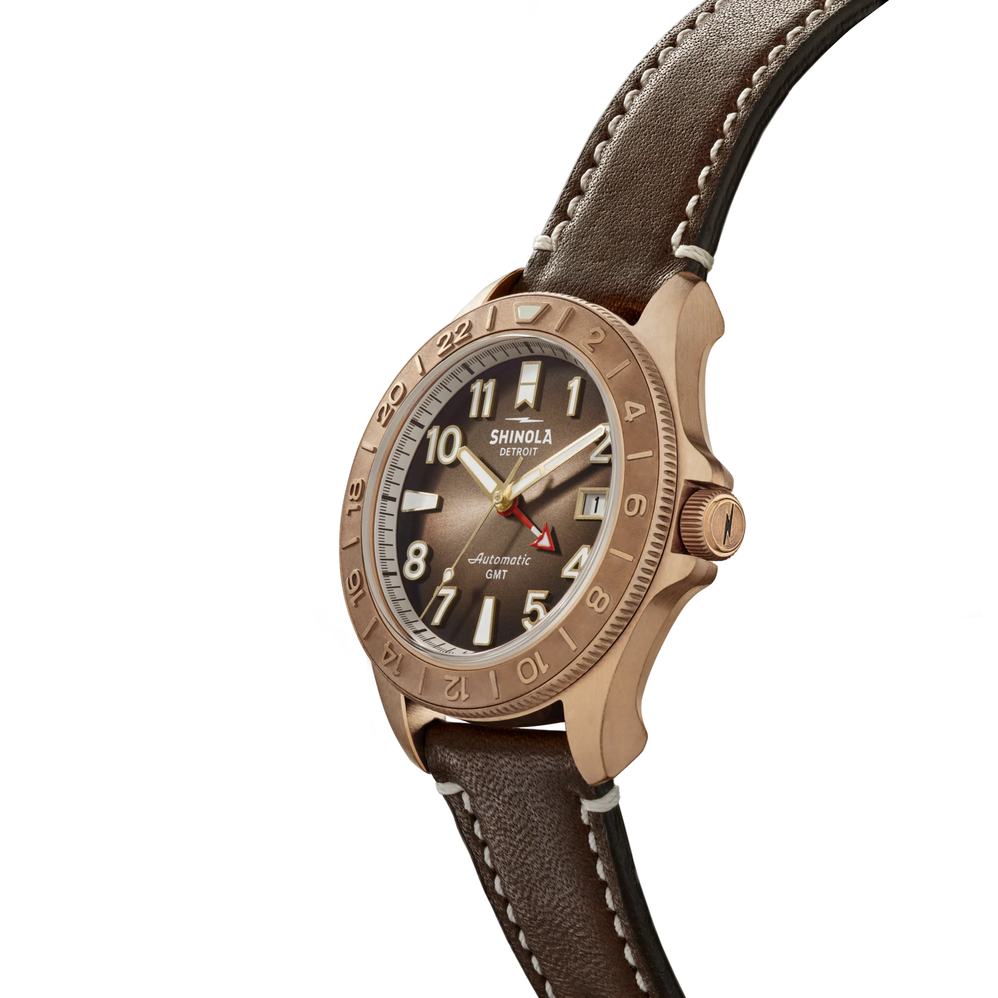 Bronze Monster GMT Automatic Watch - Dark Brown Degrade - Image 2