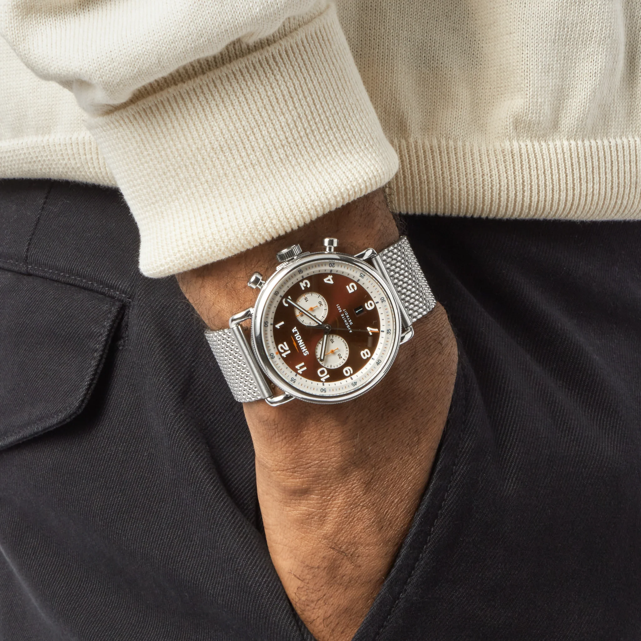Canfield C56 Chronograph Watch - Whiskey - Image 2