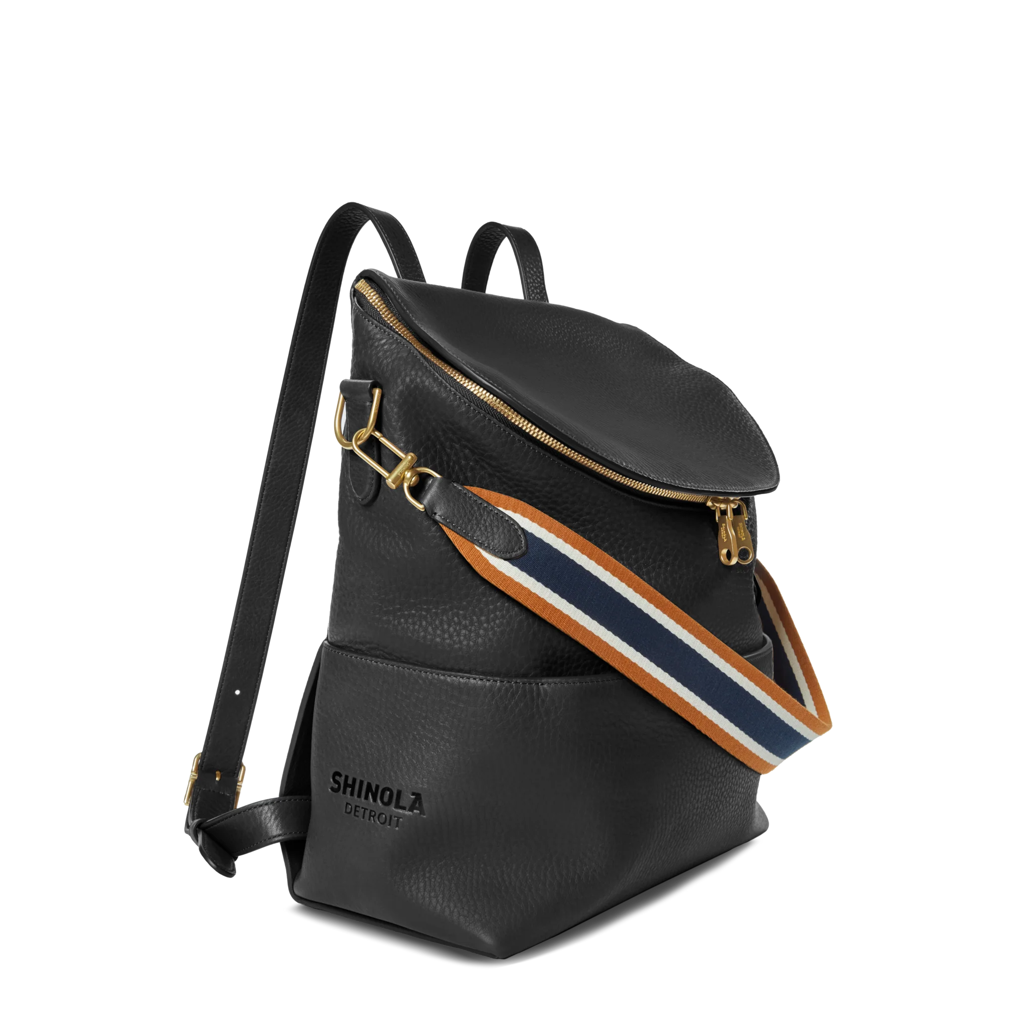 Convertible Pocket Backpack - Brand Stripe / Black
