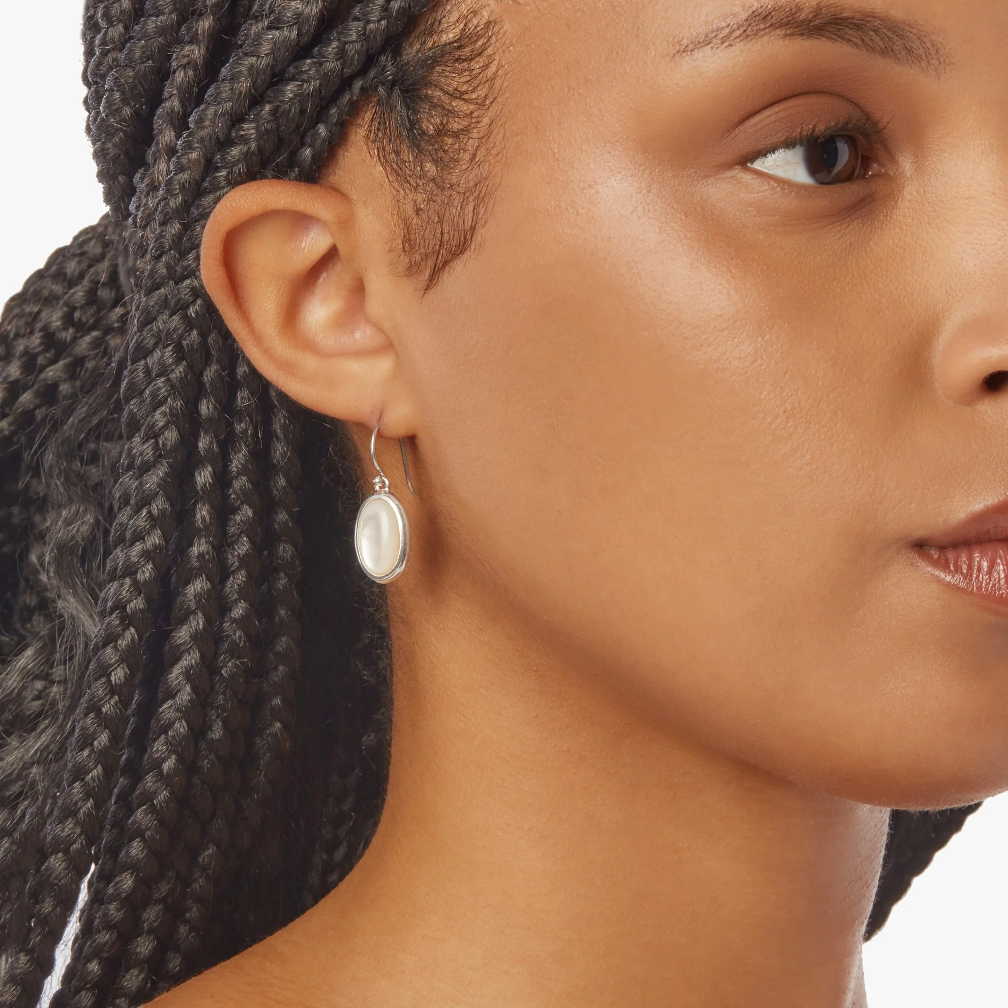 Heirloom Mother Of Pearl Drop Earrings - Sterling Silver - Image 5
