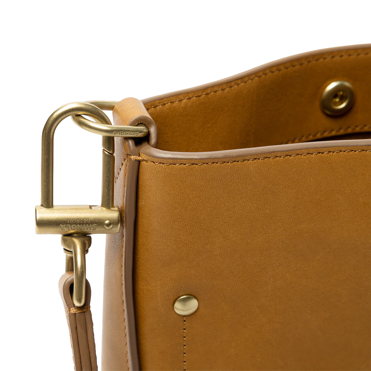 Mini Pocket Crossbody Bag - Tan - Image 7