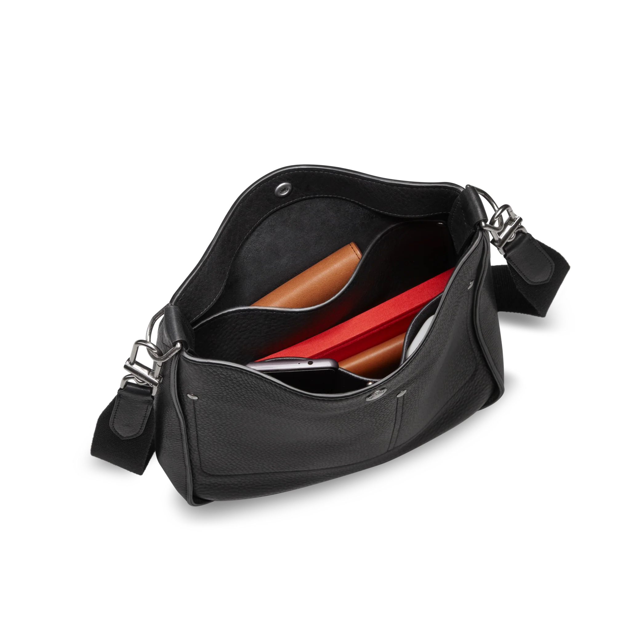 Pocket Crossbody Bag - Black - Image 5
