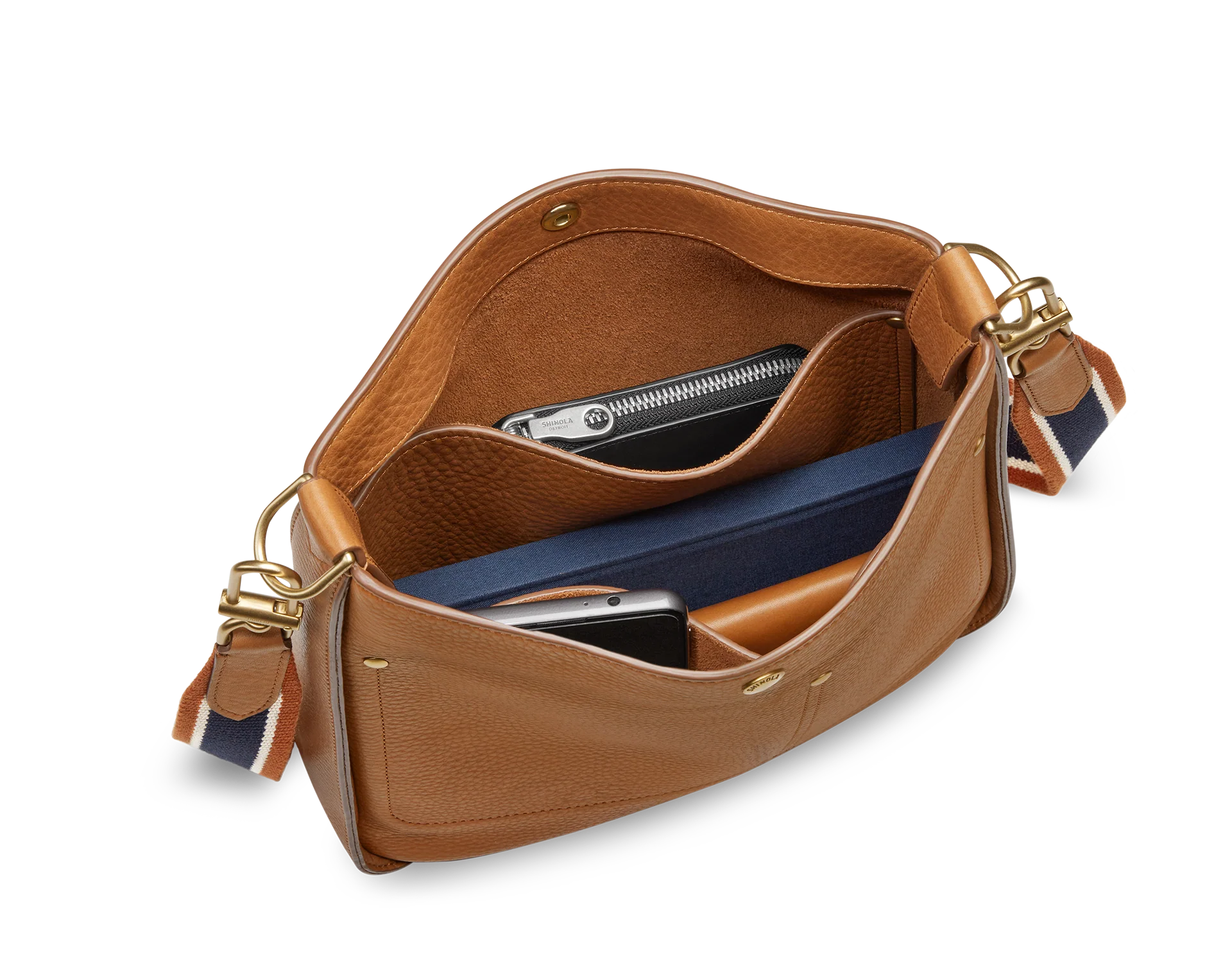 Pocket Crossbody Bag - Tan - Image 10