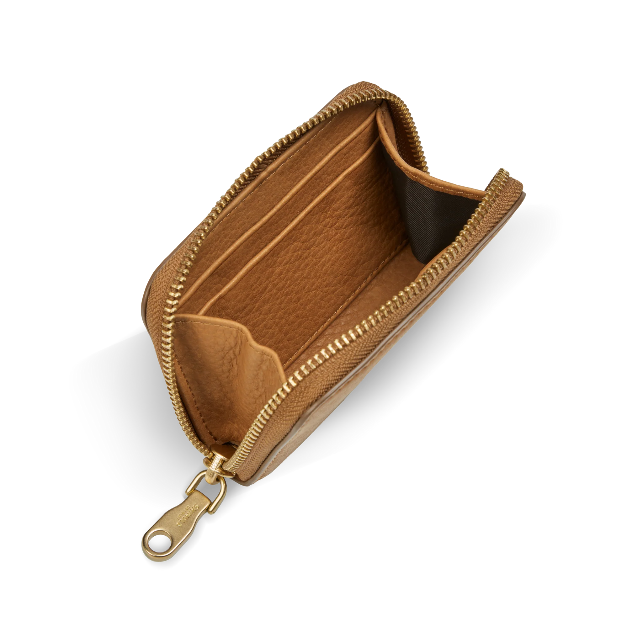 Pocket Small Zip Around Wallet - Tan - Image 2