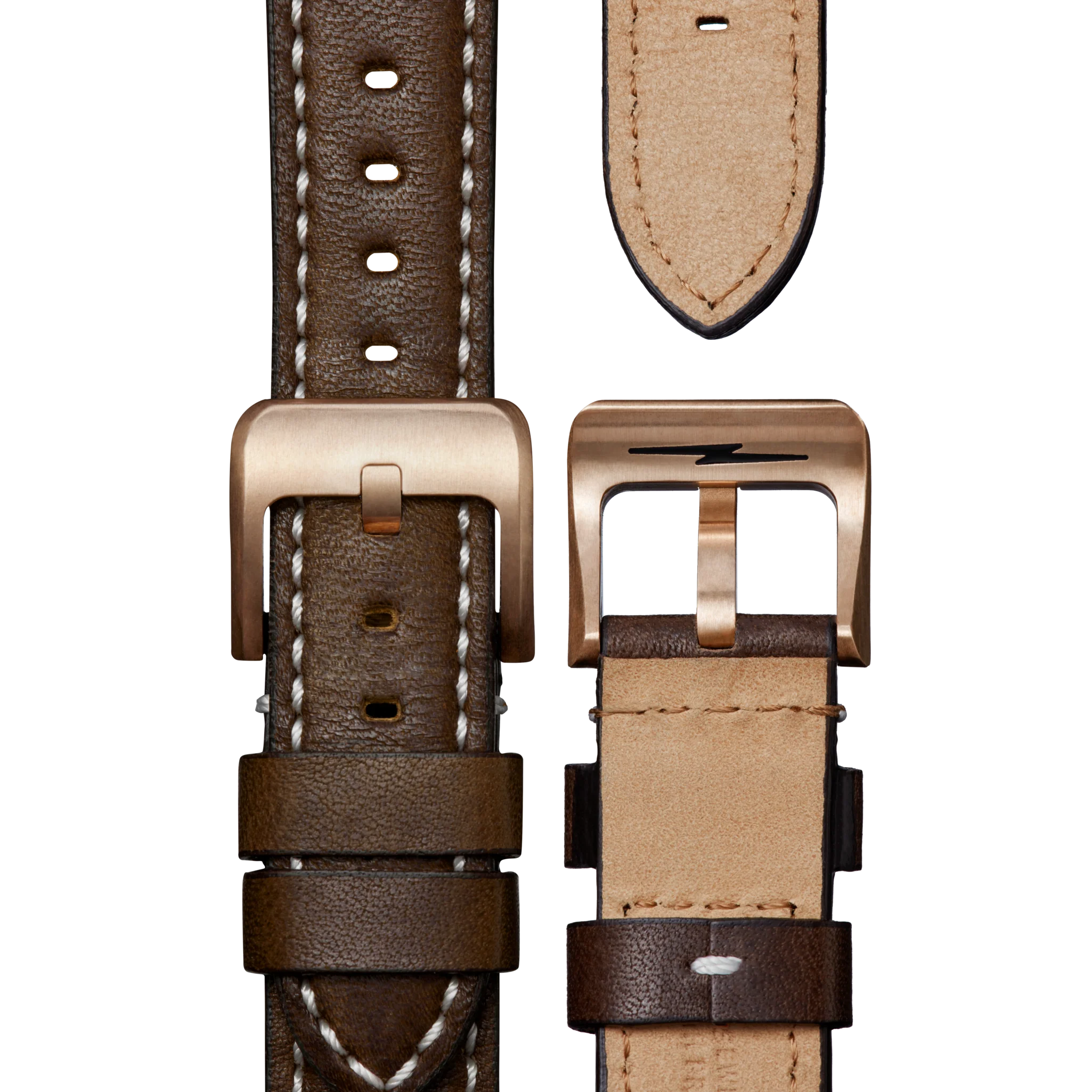 QR Strap: 20/18 Smooth Essex, CN, TT Classic, BrBrz - Deep Brown
