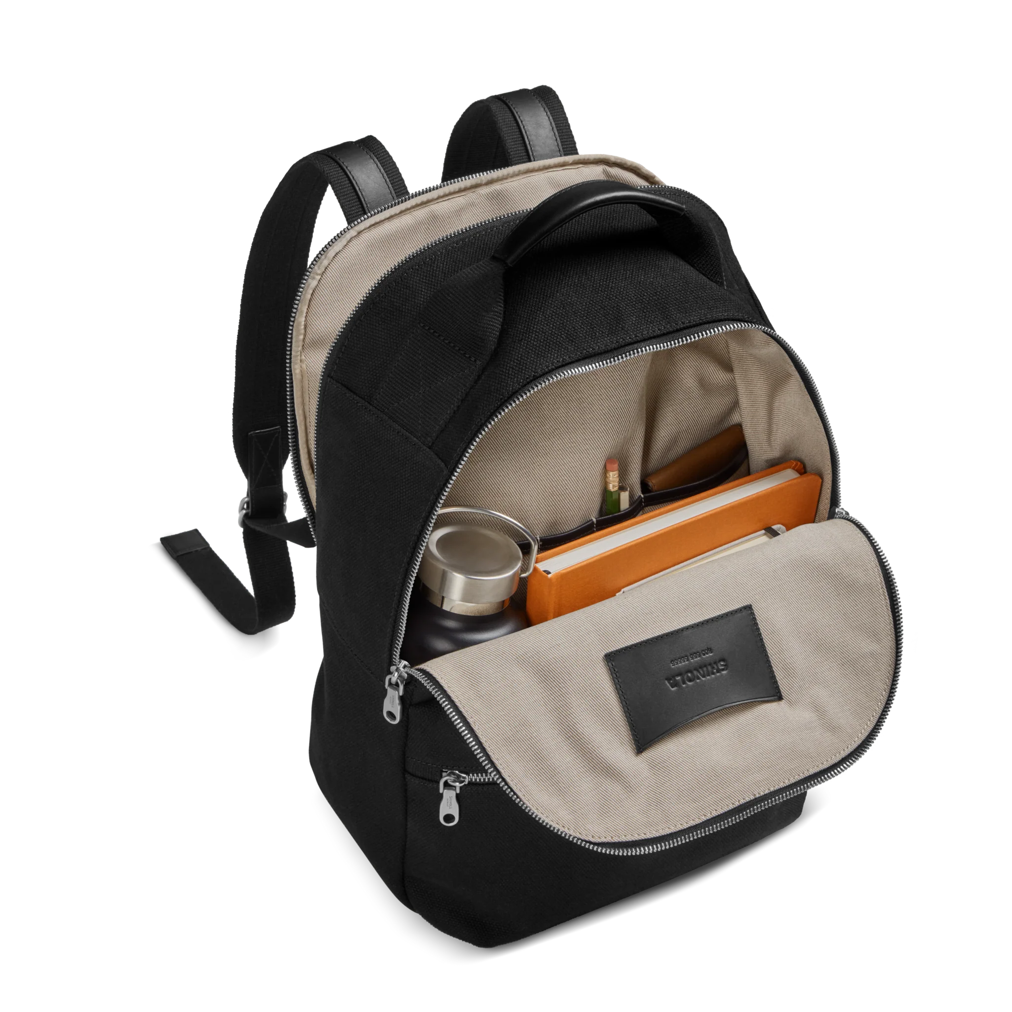 Runwell Canvas Backpack - Black - Image 4