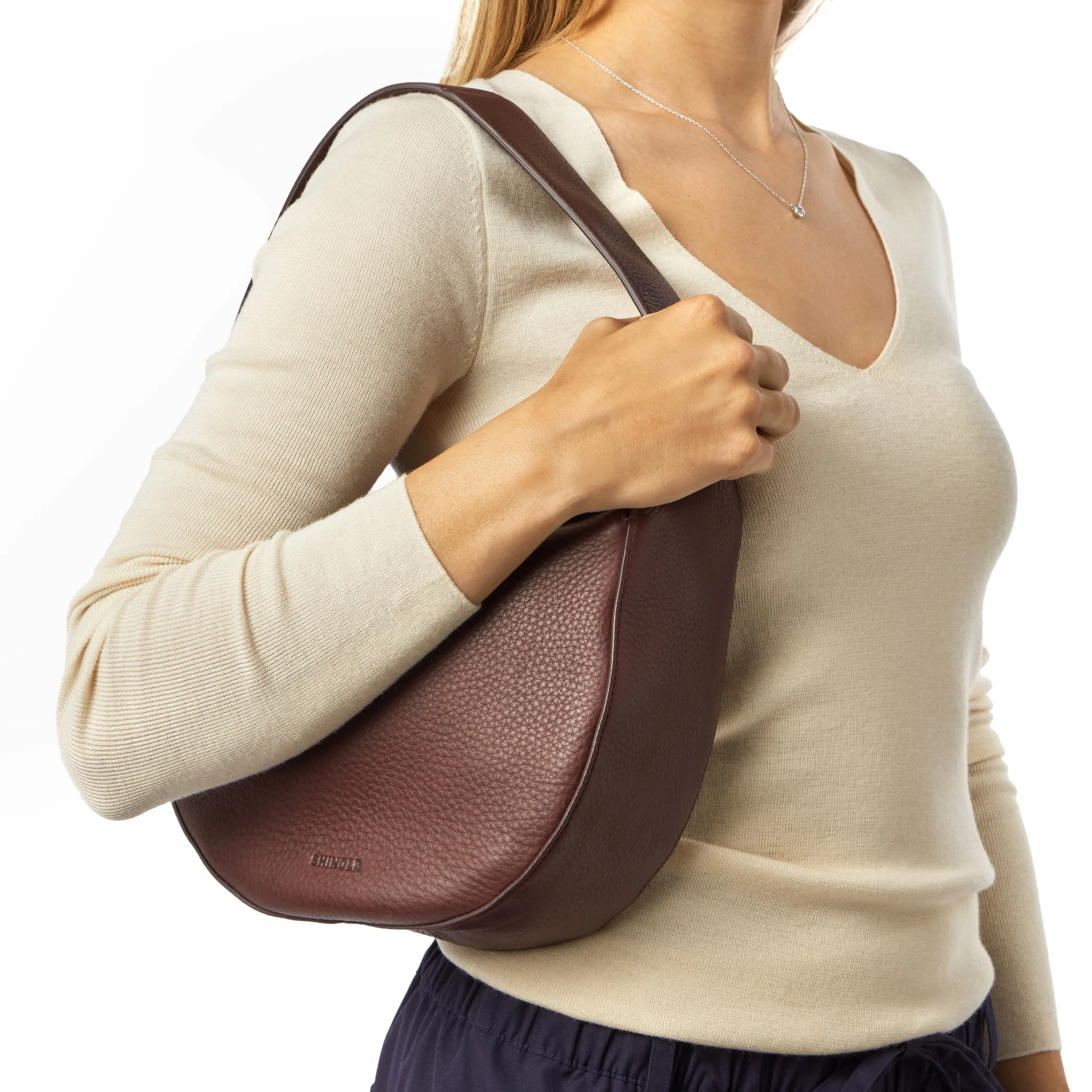 Small Shoulder Bag - Merlot - Image 2